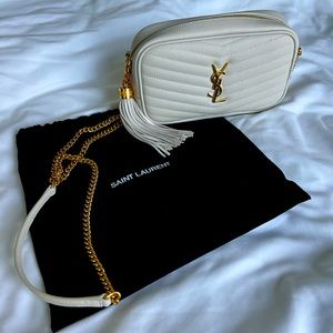 YVES Saint Laurent-Lou mini bag in quilted shiny leather